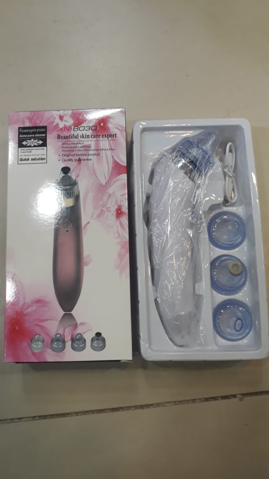 Blackhead Remover Face Acne Black Dot Pimple Electric Black Head Vacuum Cleaner Pore Skin Care Tools Machine 4 Replacement Head (random Color) - Image 3