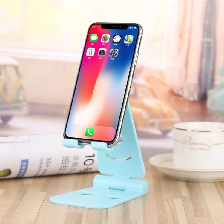 Cell Phone Stand for Phones,Adjustable Desktop Phone Holder Compatible with All Phones, Cell Phone Holder for Desk - Image 4