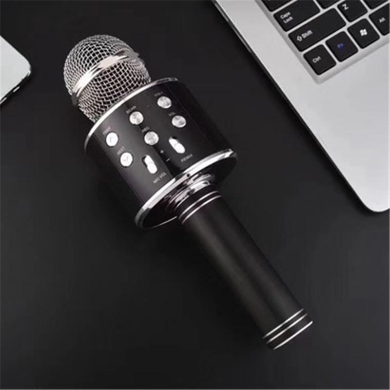 WS-858 Wireless Bluetooth Handheld Karaoke Portable Microphone with Built-in Rechargeable Speaker (random color) - Image 3