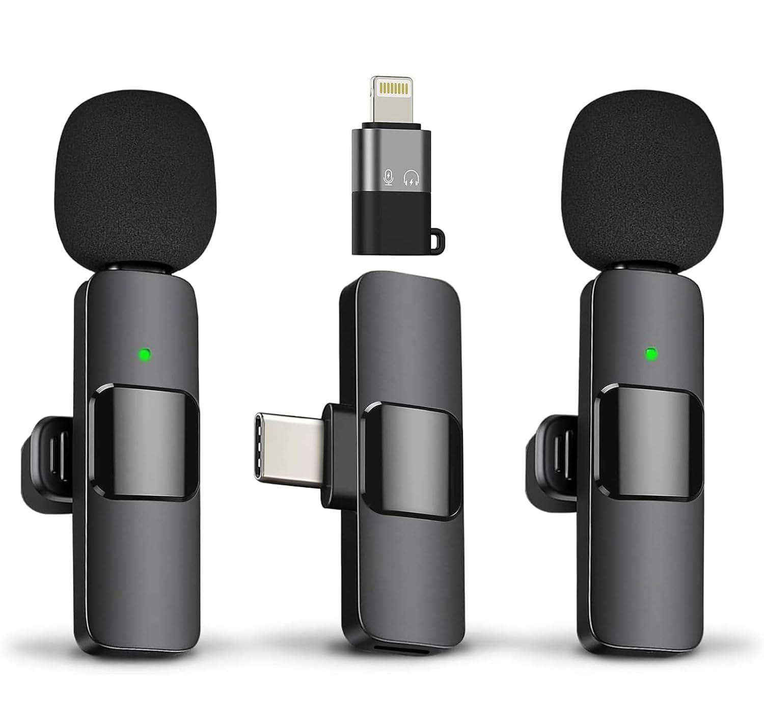 BOYA BYMW3 Wireless MIC Dual MICROPHONE Vlogging Mic, For Podcast, Interviews, with Microphone for Type C, Android, IOS Lightining & 3.5mm Jack - Image 2