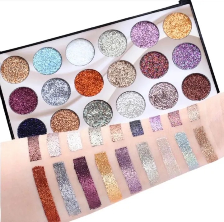 Mocallure Professional 18-Color Glitter Eyeshadow Palette – Bold, Shimmering Shades for Every Look - Image 7
