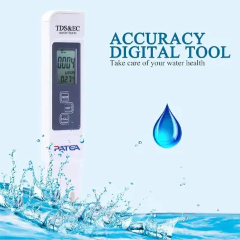 Portable Digital Water TDS, EC, And Temperature Meter (3-in-1) With ATC Function, 1ppm Resolution, 0-9990ppm Purity Tester - Image 6