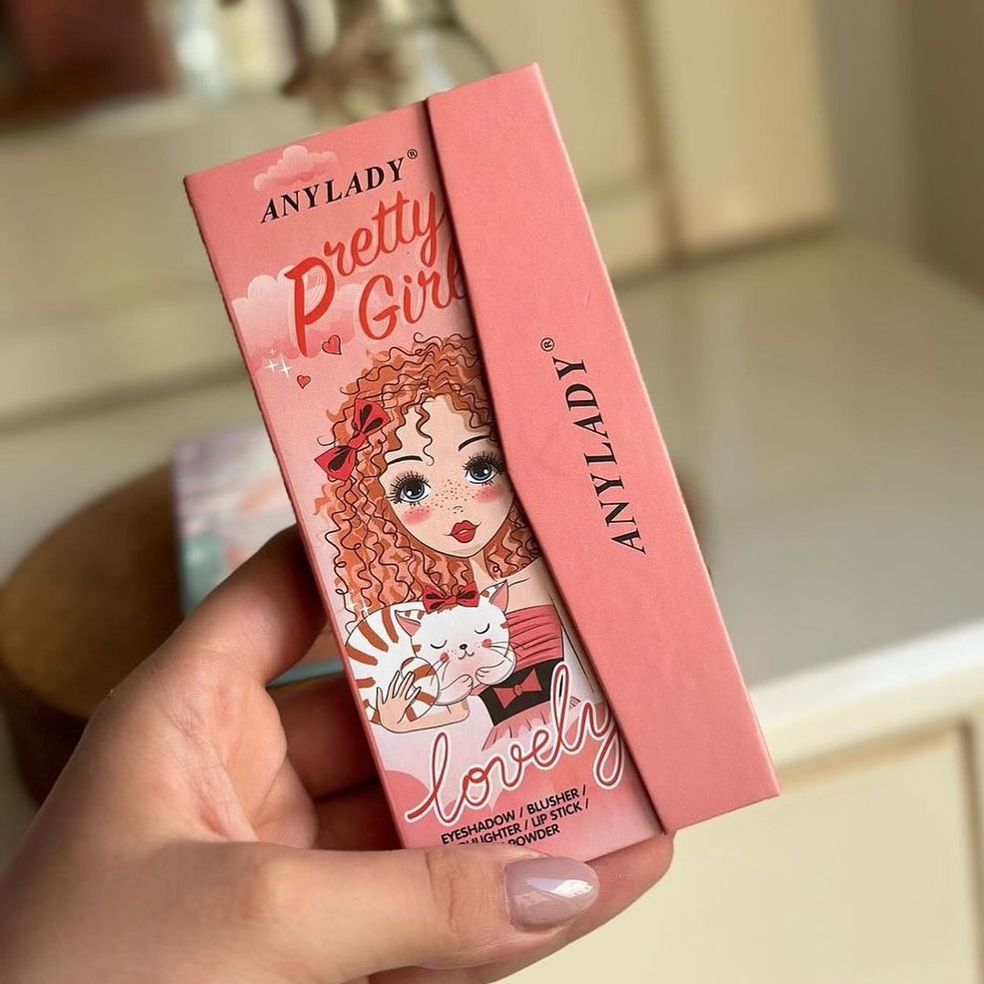 Any Lady Pretty Girl Lovely Eyeshadow Blusher Highlighter Palette - Image 3