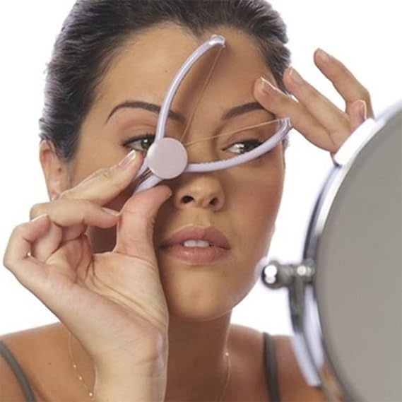 Eyebrow Threading Tool – Modern Plastic Cotton Facial & Body Hair Remover for Women - Random Color - Image 6