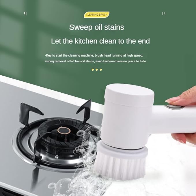 Magic Brush Wireless Battery Cleaning Brush Bathtub Tile Professional Cleaning Brush Rechargeable - Image 11