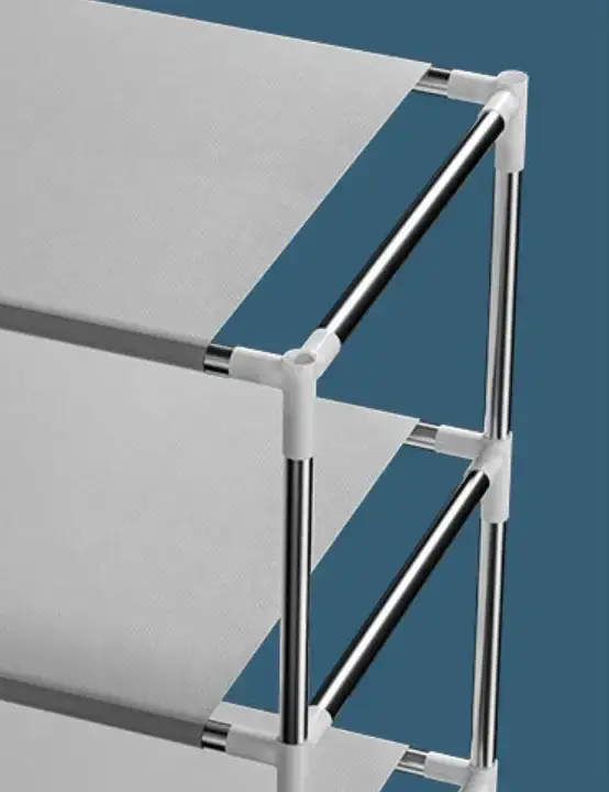 8 Layer Portable Dustproof Shoe Rack Shoe Rack Storage Closet Household Shoe Storage Rack Storage Cabinet (Random Color) - Image 6