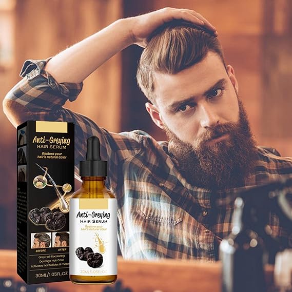 Hair Darkening Se-Rum, Darka Anti-greying Hair Se-Rum, Nutrient Natural Darkening Se-Rum 30 ML - Image 6