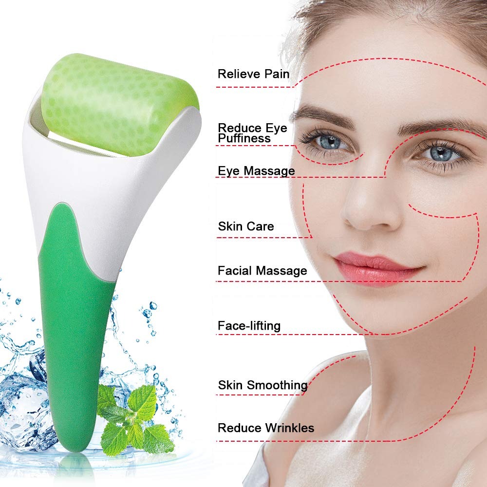 MARZAHAR Ice Roller for Face & Eye Puffiness Relief, Cold Gel Ice Face Roller Massager - Ice Roller Cool Roller For Face Eye Body Facial Shaping Anti Wrinkle Ice Roller Massager Smooth Skin ( Random Color ) - Image 6