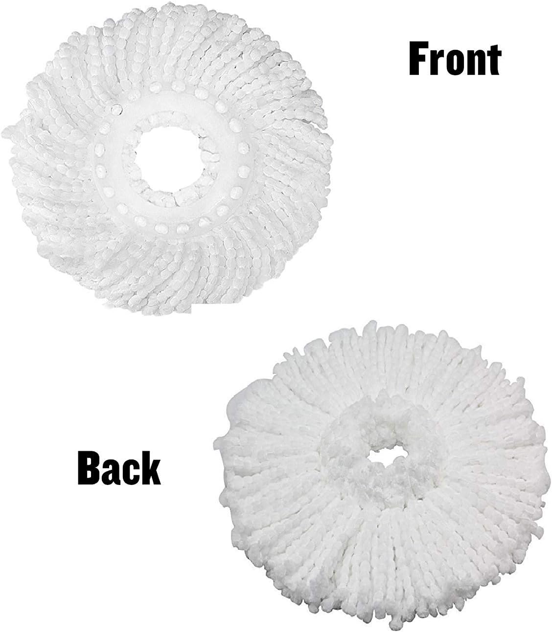 (PACK OF 3)Spin Mop Refill - Extra Head, Additional Microfiber Mop Round Shape Mop Heads - Image 6
