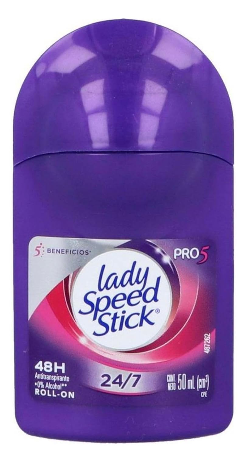 Pack Of 01 - Purple 5 in 1 Pro Lady Speed Stick Invisible Dry Power Antiperspirant Deodorant Roll-On, Fresh Fusion - 50ml - Image 6