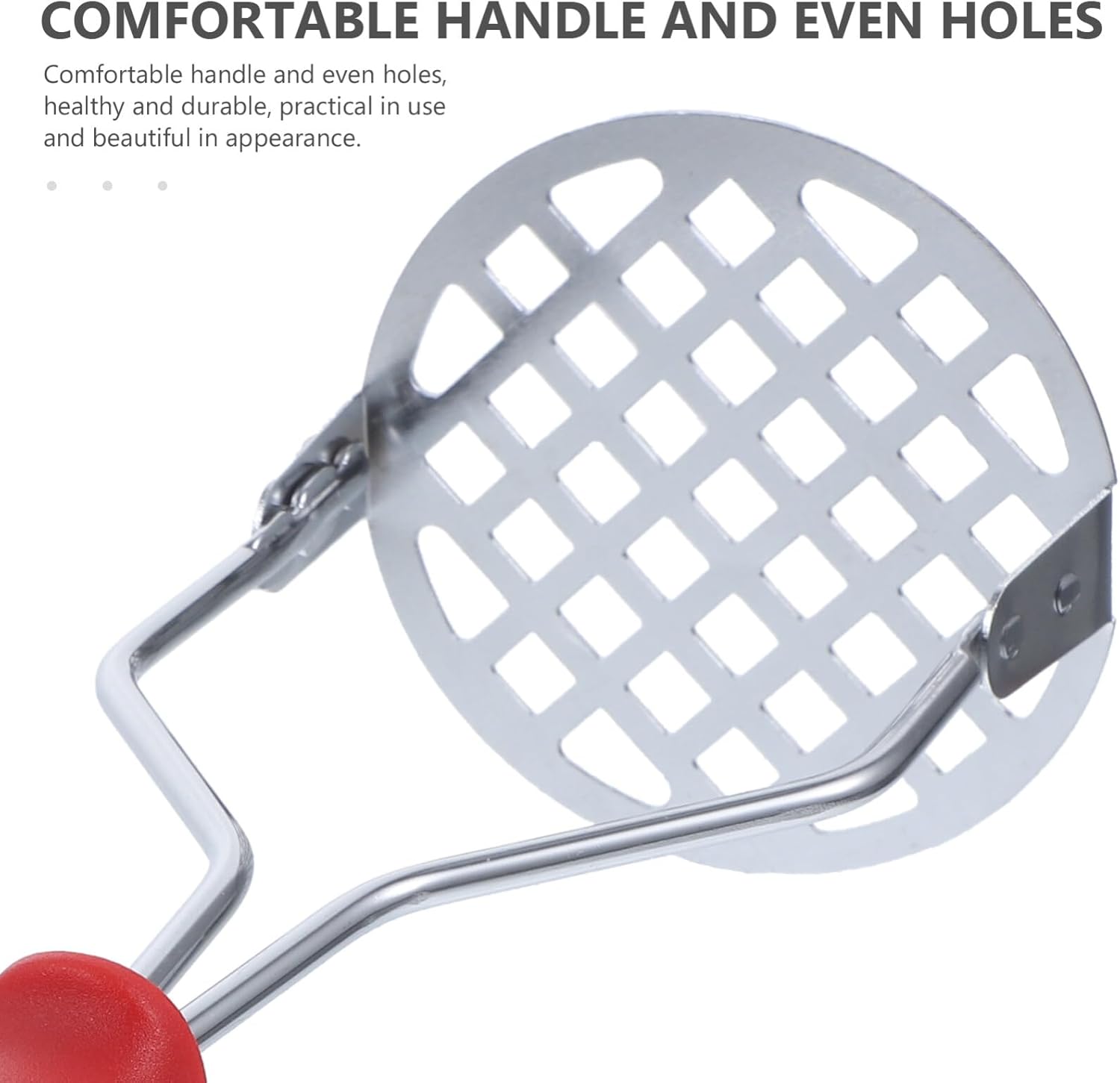 Potato Masher Stainless Steel Manual Kitchen Vegetable Ricer Fruit Banana Egg Crusher Tool - Random Color - Image 5