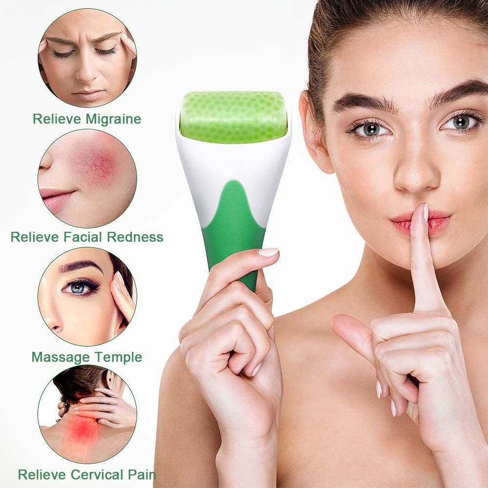 MARZAHAR Ice Roller for Face & Eye Puffiness Relief, Cold Gel Ice Face Roller Massager - Ice Roller Cool Roller For Face Eye Body Facial Shaping Anti Wrinkle Ice Roller Massager Smooth Skin ( Random Color ) - Image 5