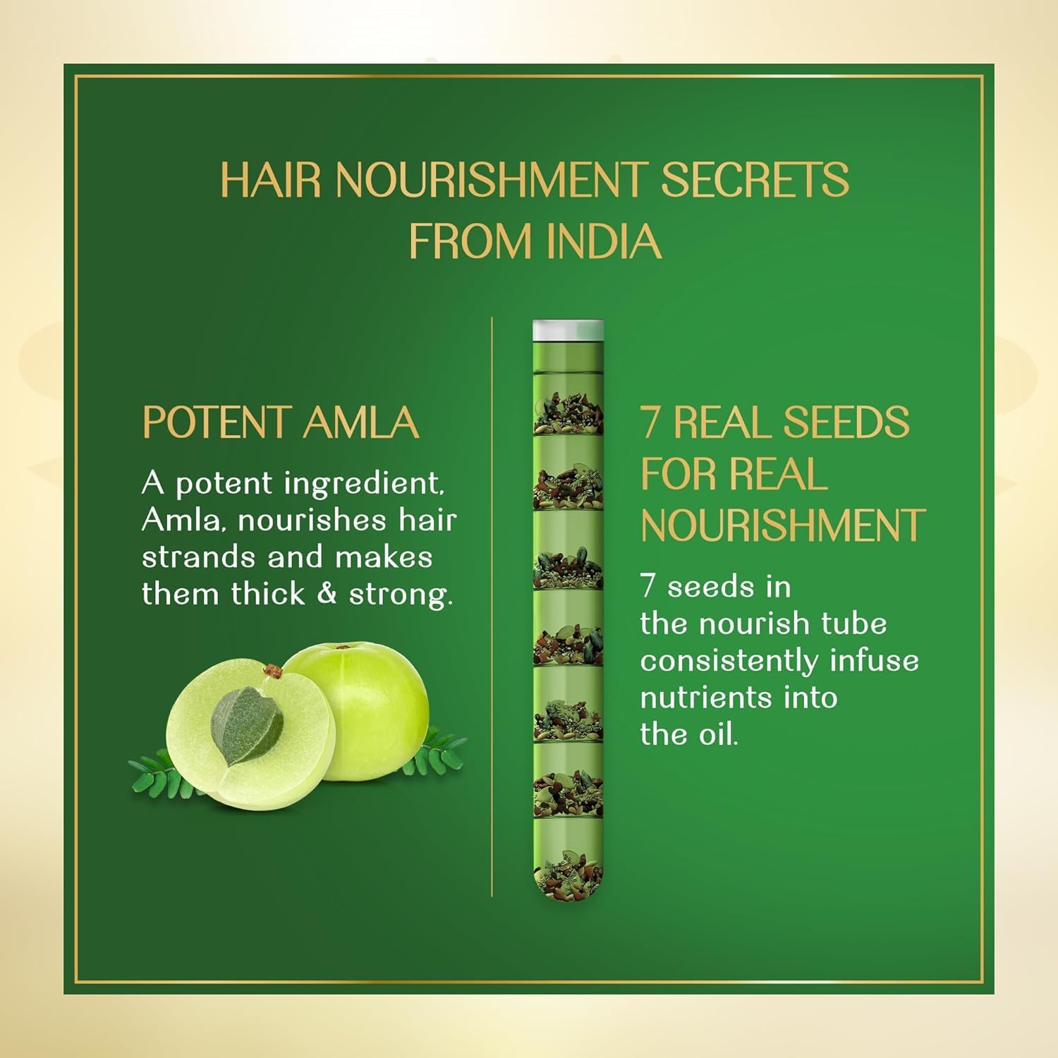 Herbs India Amla & 7 Seeds Hair Oil - 280 ml, Nourishing Blend for Hair Growth, Strength & Shine - Image 4