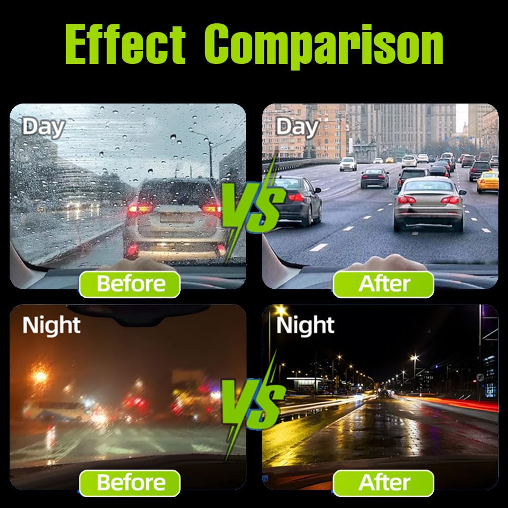 1Pc Oil Film Brush 2.0, Clear Vision Glass Cleaner, Clearview Shield Clear Vision Windshield Cleaner, Oil Film Cleaning Brush for Car Windows - Image 6