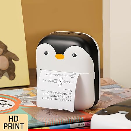 The Adorable Penguin Design Rechargeable Portable Mini Printer (random color) - Image 14