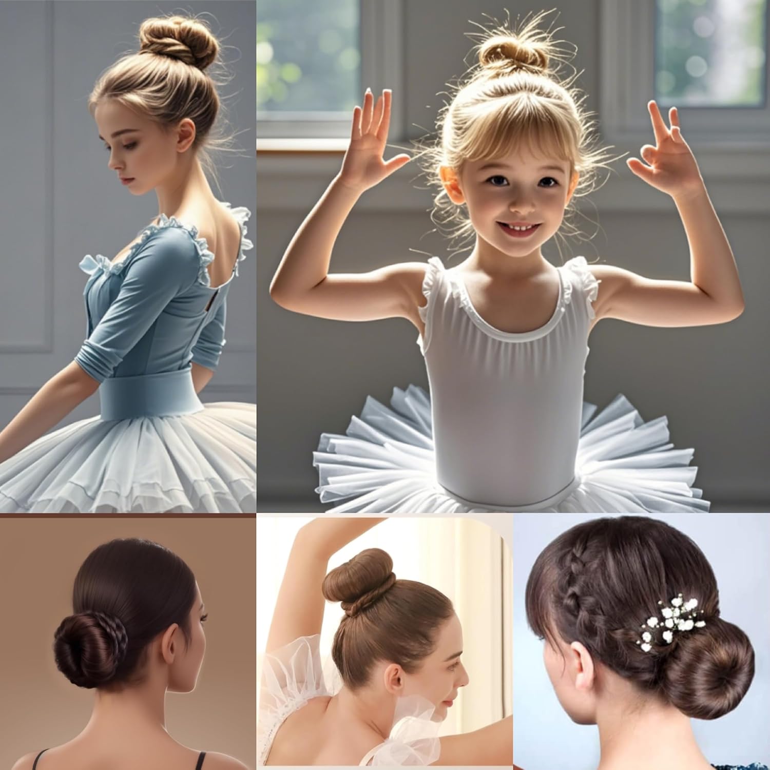 Hair Bun Maker French Twist Hair Fold Wrap Snap for Hair Easy Bun Hair Tool Ballet Bun for Kids and Women(random color) - Image 3