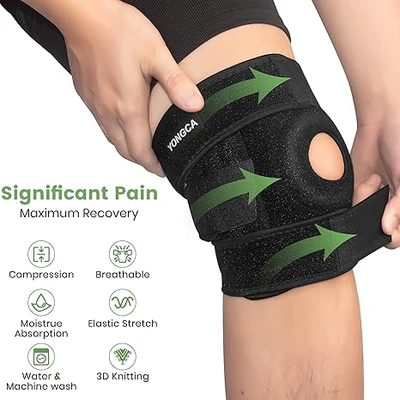 Adjustable Knee Cap Support kneepad Adjustable Sports Leg Knee Brace Wrap knee protector - Image 4