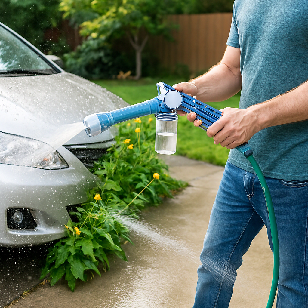 Jet Water Canon 8 In 1 Turbo Water Spray - For Car & Bike Washing, Gardening - Best Quality Water Spray ( Random Color ) - Image 5