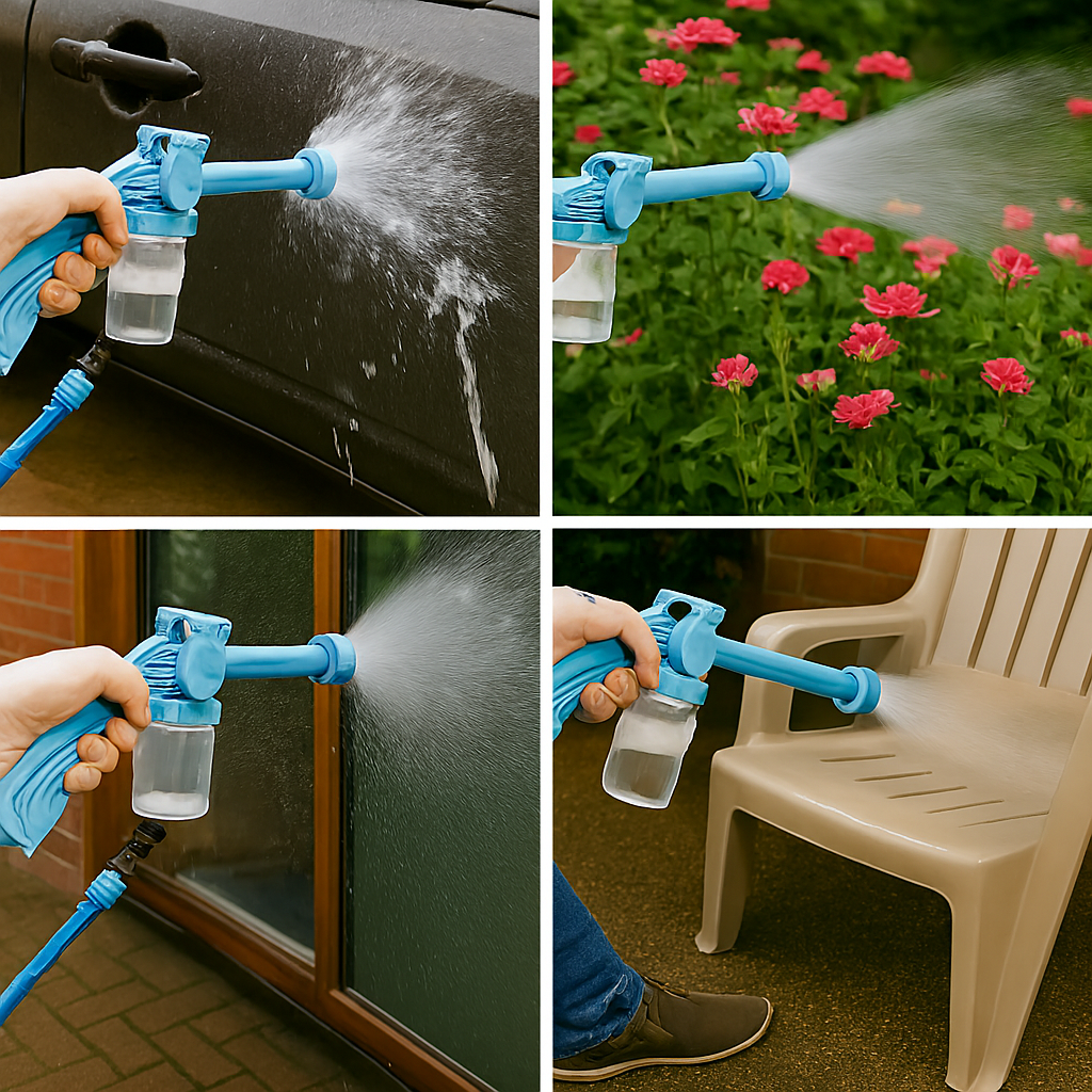 Jet Water Canon 8 In 1 Turbo Water Spray - For Car & Bike Washing, Gardening - Best Quality Water Spray ( Random Color ) - Image 3