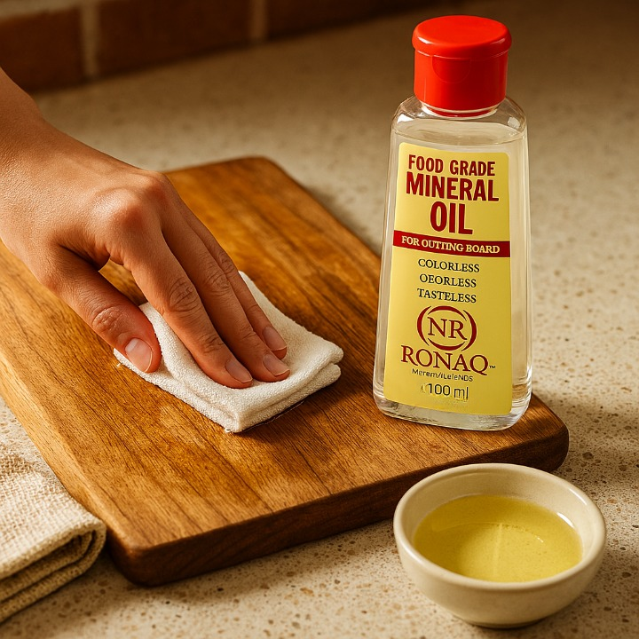 Wood Mineral Oil 100ml - Food Grade, Odorless Oil for Chopping Boards, Butcher Blocks & Utensils - Protects & Restores Wood - Image 5