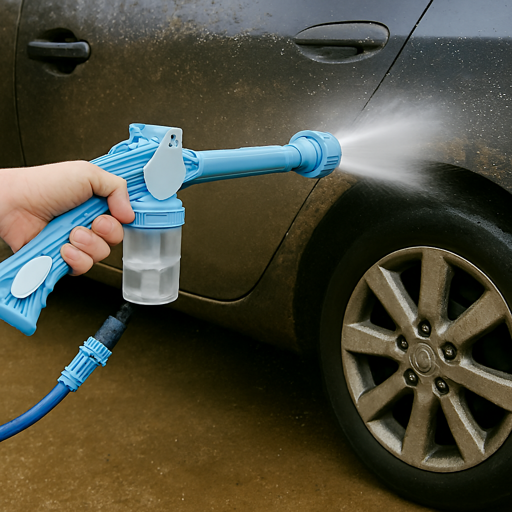 Jet Water Canon 8 In 1 Turbo Water Spray - For Car & Bike Washing, Gardening - Best Quality Water Spray ( Random Color ) - Image 4