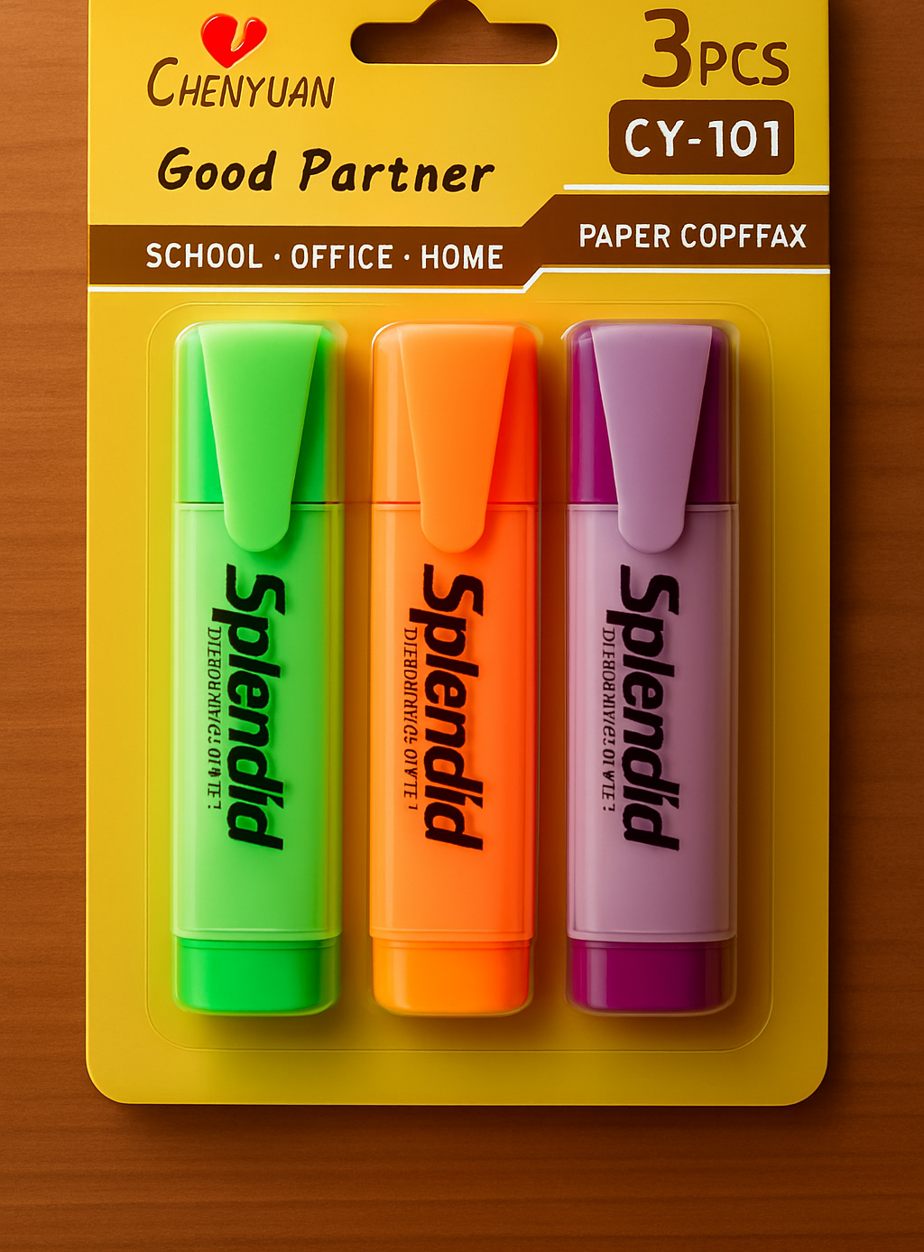 Pack of 3 Highlighters - Vibrant, Long-Lasting, Smooth Ink for Study, Office & Creative Use - Image 3