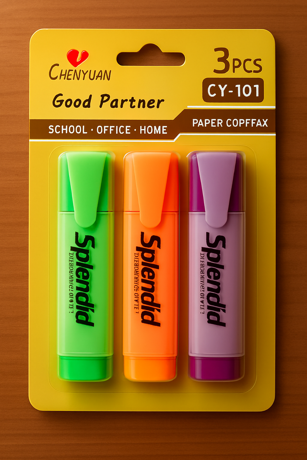 Pack of 3 Highlighters - Vibrant, Long-Lasting, Smooth Ink for Study, Office & Creative Use - Image 5