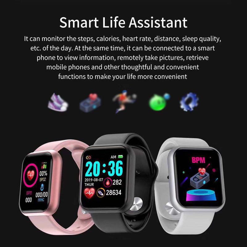 D20 Ultra Smart Watch Heart Rate Blood Pressure Oxygen Reloj Intelligent Smart Bracelet(random color) - Image 2