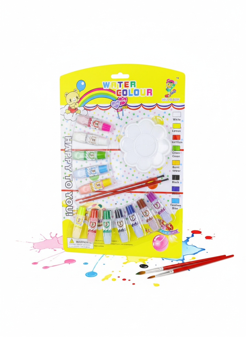 Water Color Painting Set with Brushes and Palette - Vibrant Watercolor Paints, High-Quality Brushes, and Mixing Palette for Artists, Students, and Hobbyists - Image 5