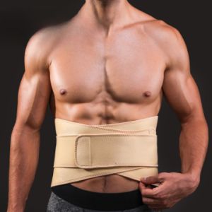 Waist Support Waist Trimmer Weight Loss Slimming Belt | Fitness Belt Back Waist Support Sweat Belt Waist Trainer | Double Support | Free Size Adjustable | Gym Equipment ( Random Color ) - Image 8