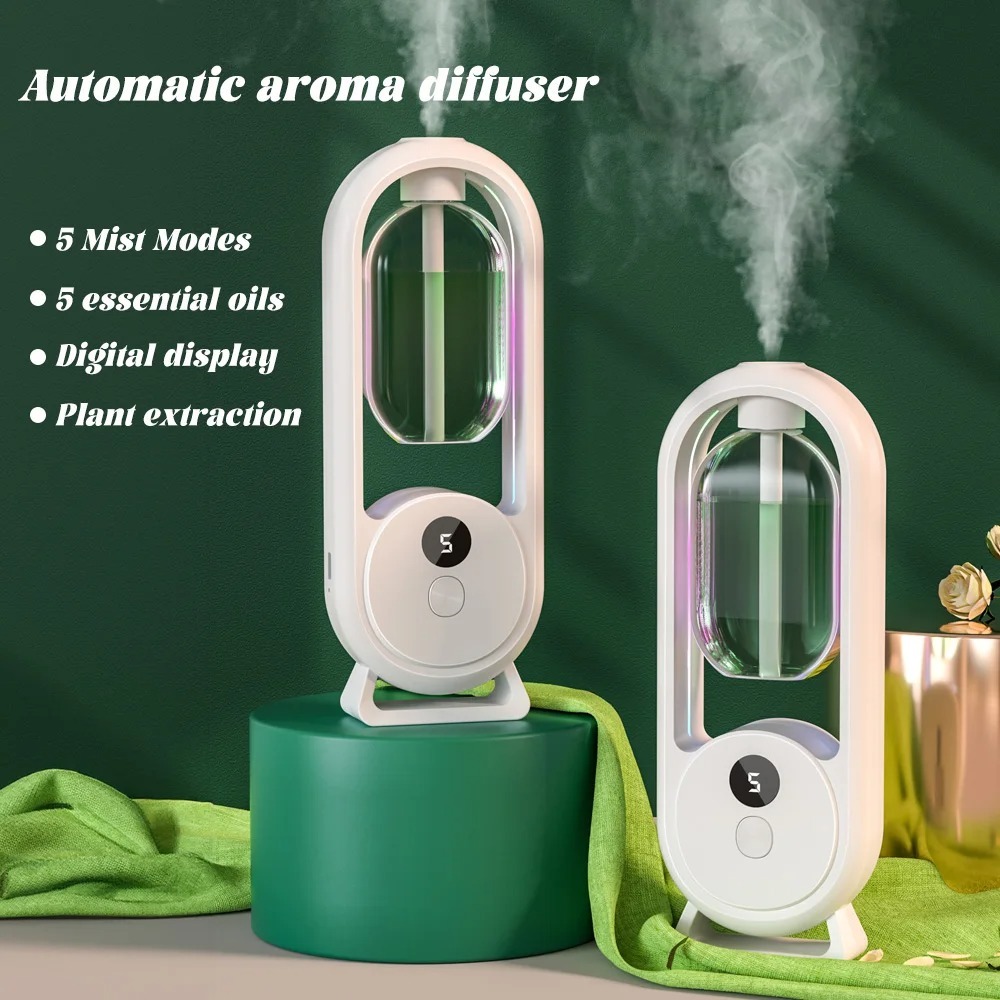 Rechargeable 5-Mode Aromatic Diffuser - Timed Essential Oil Air Freshener for Bedroom, Living Room & Bathroom 50ml - Image 11