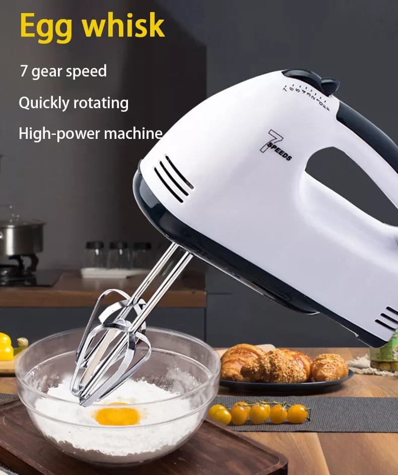 DH-133 Scarlett Multifunctional 7 Speed Mini Mixer Electric Food Blender Scarlett Handheld Mixer Egg Beater Automatic Cream Food Cake Baking Dough Mixer - Image 6