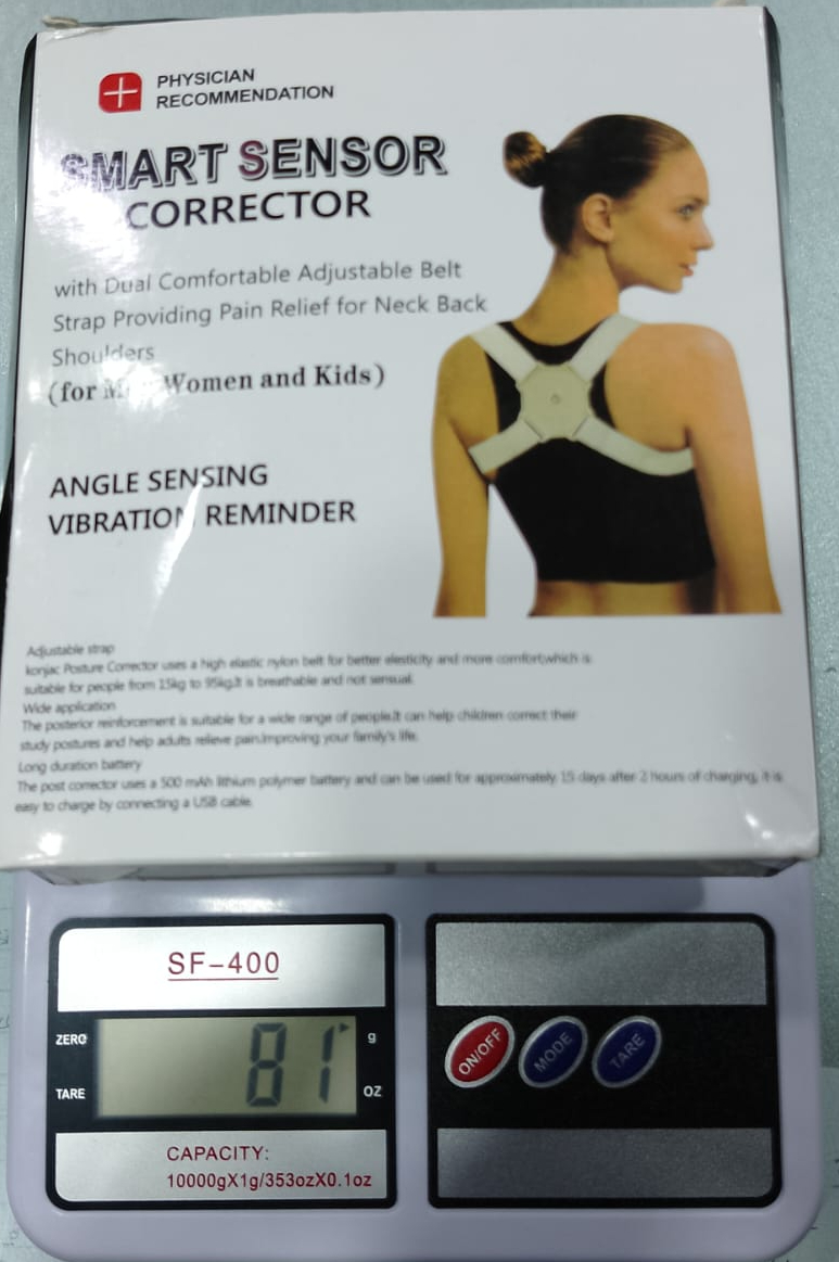 Adjustable Spine Back Support Posture Sensor Belt chargeable - Image 2
