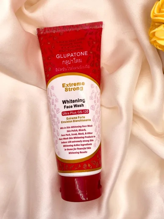 Glupatone Whitening Face Wash GS 120 - Extreme Strong Powerful Whitening for Clear Skin 100ml - Image 6