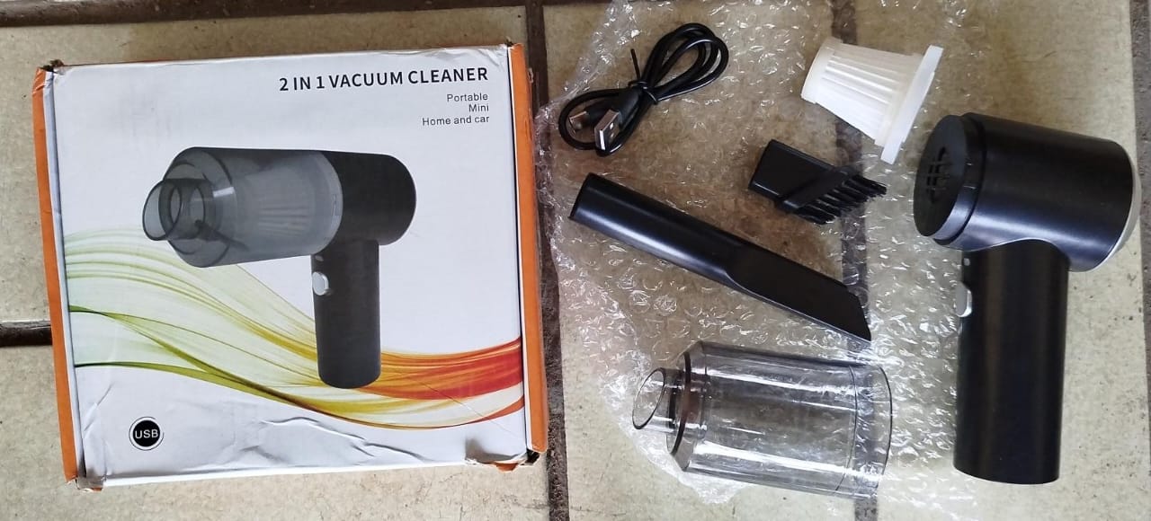 Portable 2 In 1 Mini Home And Car Vacuum Cleaner - Image 3