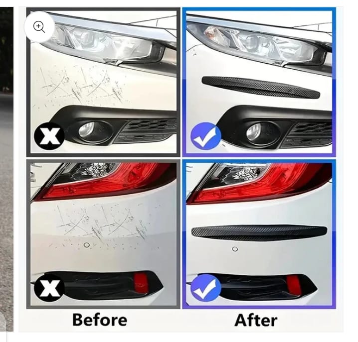 Car Bumper Protector Strip Guard Corner Protection Strips Scratch Auto car Anti Collision Car Corner Bumper (Color White) - Image 4
