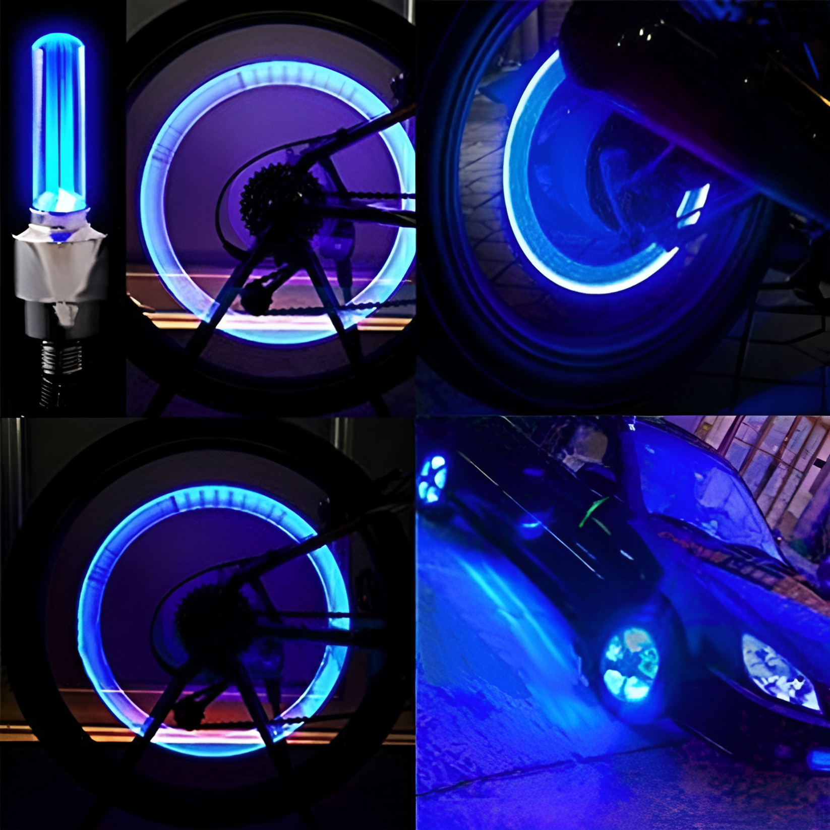 Pack of 2 Car Wheel LED Light And Motorcycle Bike Light Wheel Light | Led neon light (Random Color) - Image 2