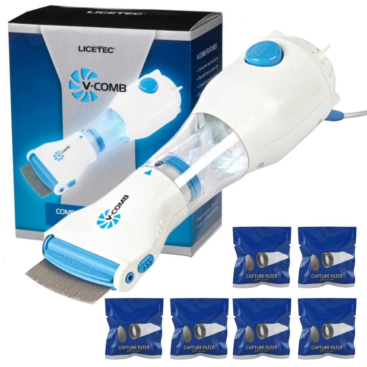 Electric Anti Lice V Comb Machine Smart, Compact and Sleek Design (with box) - Image 3