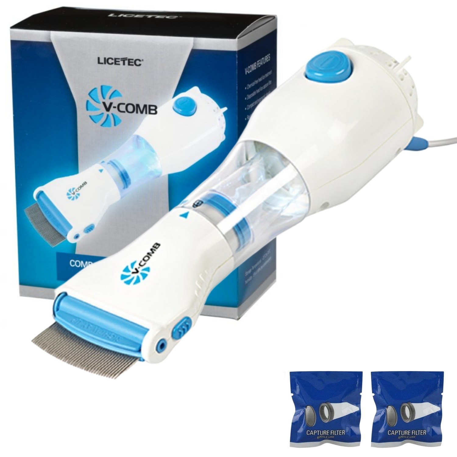 Electric Anti Lice V Comb Machine Smart, Compact and Sleek Design (with box) - Image 5