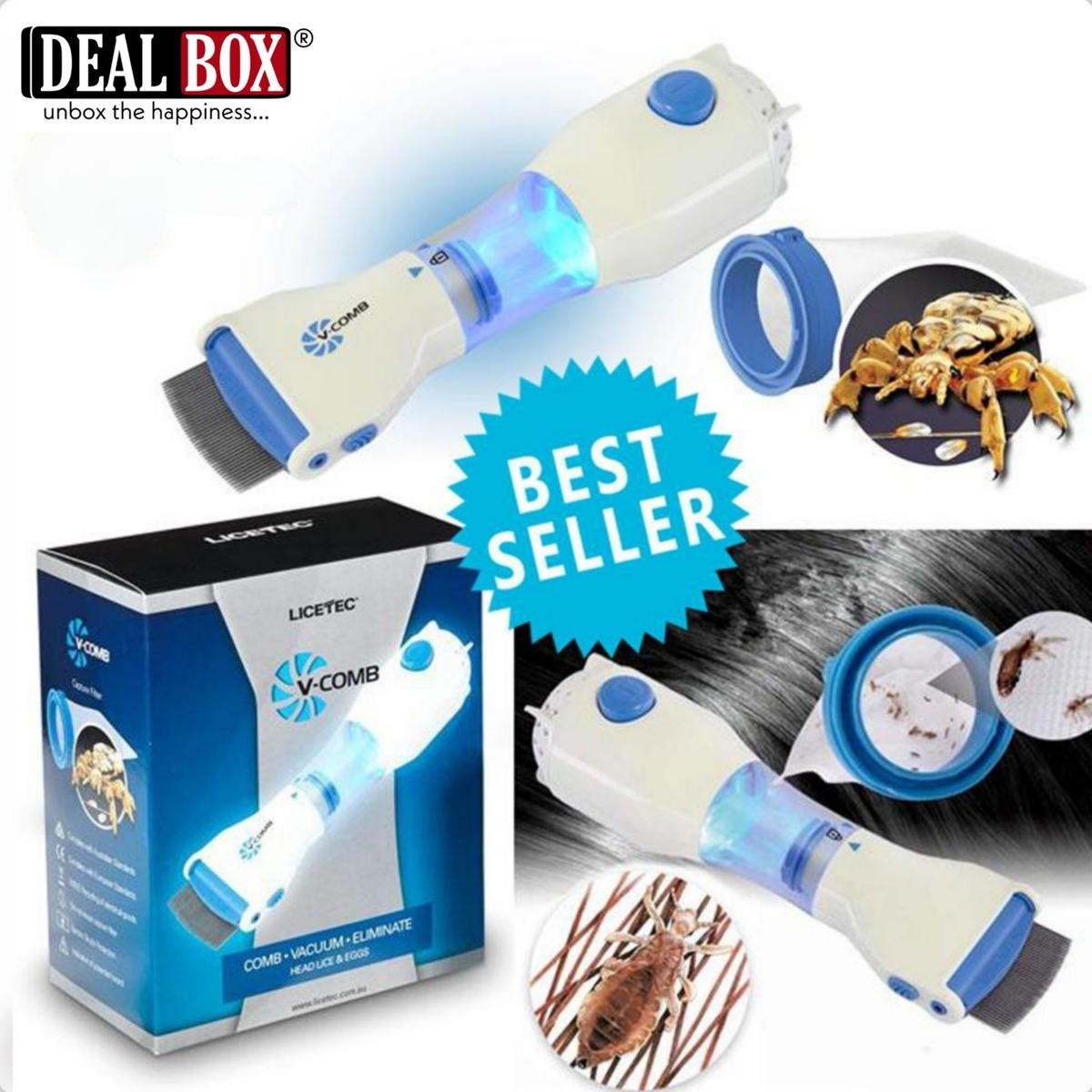 Electric Anti Lice V Comb Machine Smart, Compact and Sleek Design (with box) - Image 7