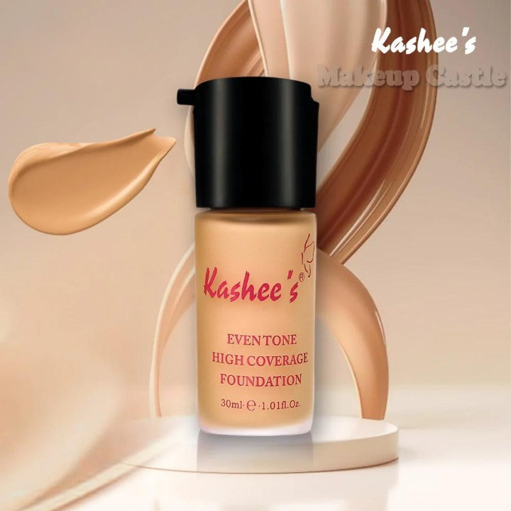(pack of 4 ) Kashe's Rice Extract Bright +Kashees Foundation & Glow Kit ( Rice Face Wash + Rice Scrub + Rice Mask +Kashees Foundation ) - Image 5