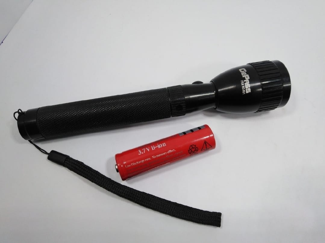 NEW EMERGENCY GePass Rechargeable LED Flashlight, 100,000 Hours of LED Life, Long Range Beam, CREE LED, Outdoor and Indoor Lights, Bright Light, Camping Torch | GeePas RL 601 - Image 7