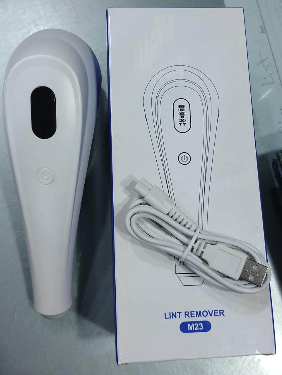 M23 Portable Lint Remover USB Rechargeable Lint Remover for Various Fabrics With Screen Power Display - Image 2