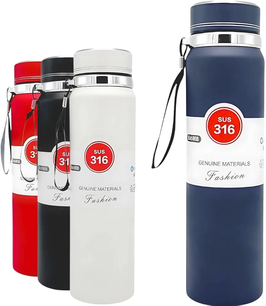 Vacuum Flask Thermos Bottle Stainless Steel Double Wall Tumbler Sports Coffee Mug Leakproof Insulated Drinkware 800ml (Random Color) - Image 3