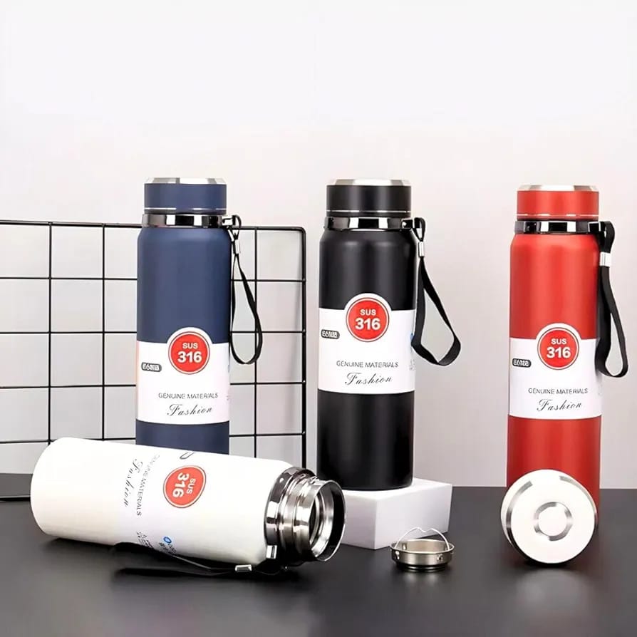 Vacuum Flask Thermos Bottle Stainless Steel Double Wall Tumbler Sports Coffee Mug Leakproof Insulated Drinkware 800ml (Random Color) - Image 5