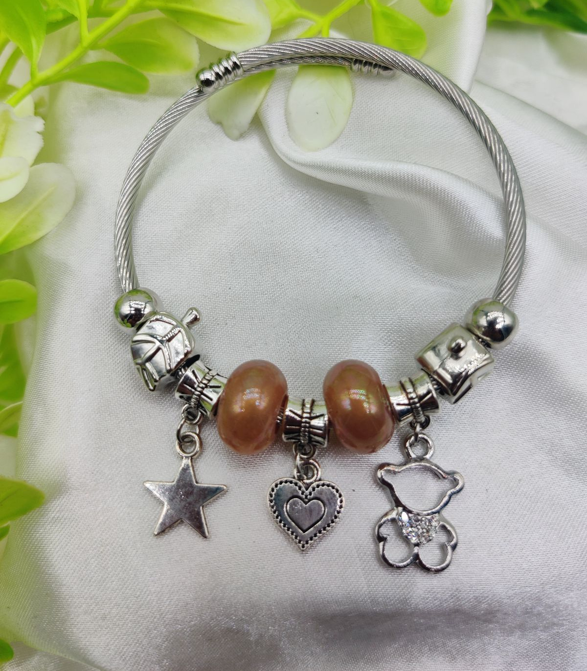 1 Piece Imported Radiant Star Charm Pandora Bracelet | Best Quality Bracelet For Girls & Women | Girls & Women Jewellery - Image 2