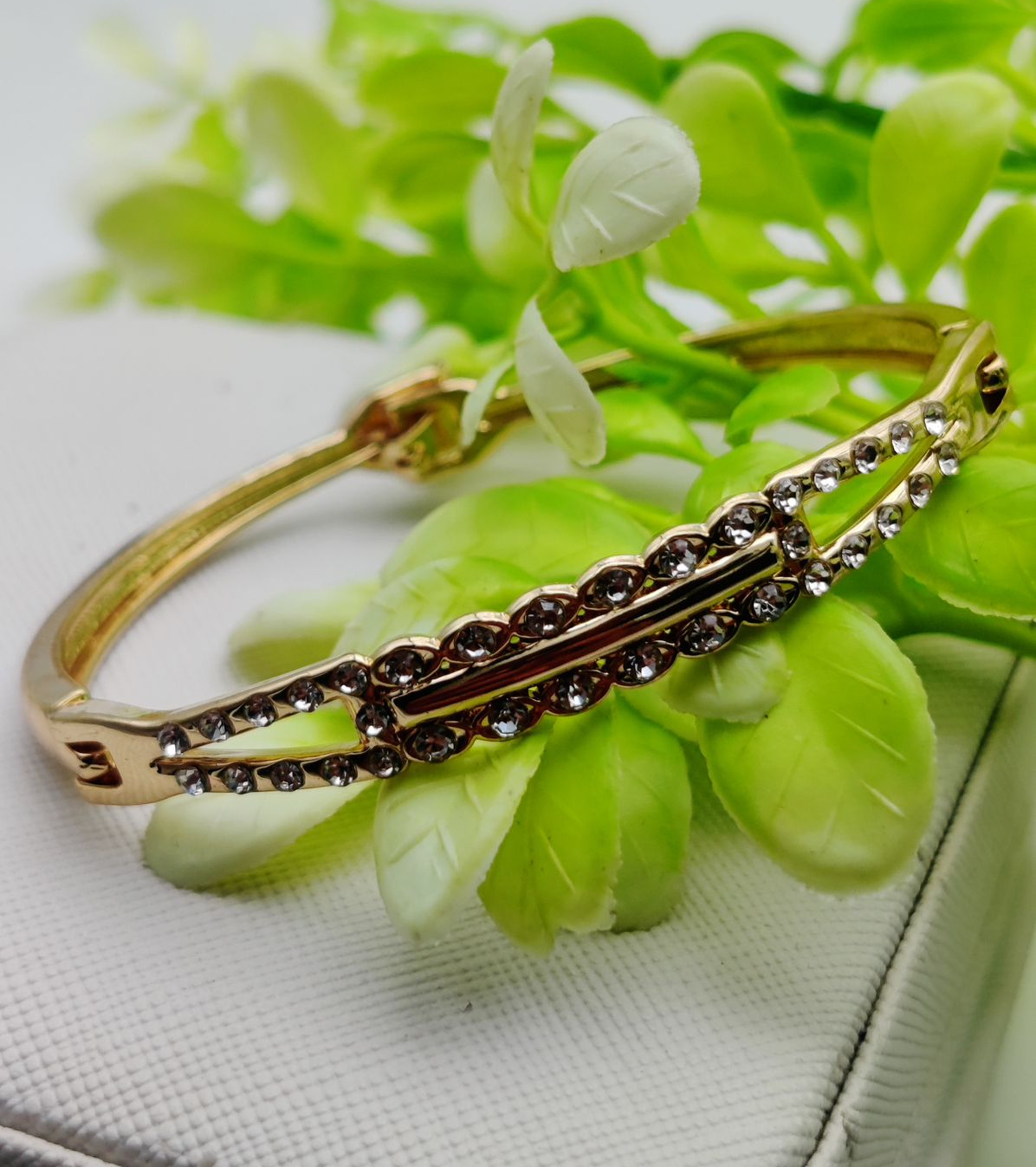 Imported Adjustable Crystal Bracelet – Dazzle in Elegance | Best Quality Artificial Bracelet For Girls & Women | Bracelet For Every Occasion | Elegant Design - Image 2