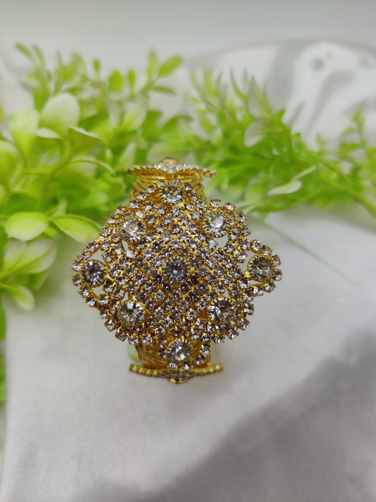 Imported Elegant Crystal Studded Bracelet | Regal Crystal Bracelet | Adjustable Bracelet – Best Quality Artificial Bracelet For Girls & Women - Random Color - Image 5