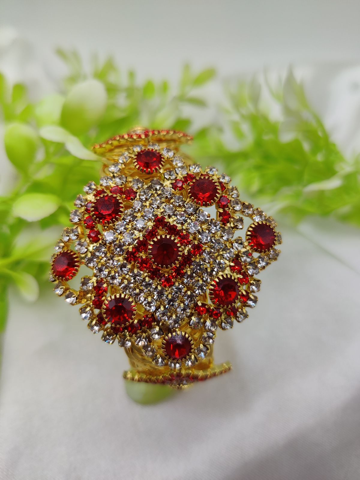 Imported Elegant Crystal Studded Bracelet | Regal Crystal Bracelet | Adjustable Bracelet – Best Quality Artificial Bracelet For Girls & Women - Random Color - Image 6