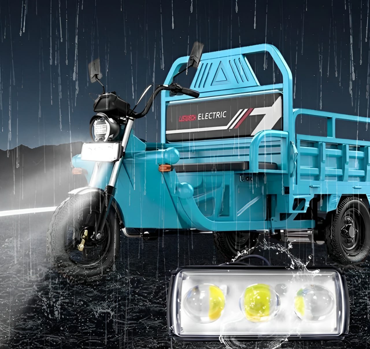 1 Pc Mini LED Driving Fog Light | 4-Color Auxiliary Spotlight for ATV, SUV, UTV (12-80V) - Hi/Low Beam - Image 4